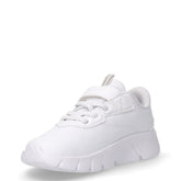 Flexfocus Modern sneaker in tessuto ed ecopelle bambino bianco grigio | Boscaini Scarpe