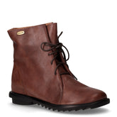 Stivaletto stringato in pelle cioccolato | Boscaini Scarpe