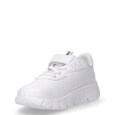 Flexfocus Modern sneaker in tessuto ed ecopelle bambino bianco blu | Boscaini Scarpe