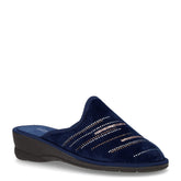 Ciabatta in tessuto navy - VALLEVERDE | Boscaini Scarpe