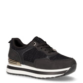 Sneaker in ecopelle e tessuto con platform nero - LAURA BIAGIOTTI | Boscaini Scarpe