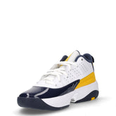 Jordan Max Aura scarpa da basket in pelle bianco blu giallo | Boscaini Scarpe