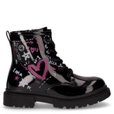 Anfibio bambina in ecopelle nero vernice - Scarpe Bambina | Boscaini Scarpe