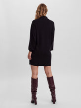 Vestito con collo alto in maglia nero | Boscaini Scarpe