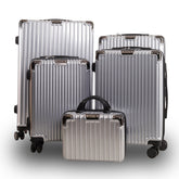Set valigie rigide da 5 pezzi argento grigio | Boscaini Scarpe