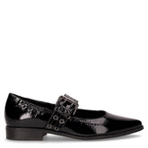 Ballerina in ecopelle con cinturino nero | Boscaini Scarpe