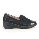Mocassino con zeppa black - Mid Season Sale Mocassini Donna | Boscaini Scarpe