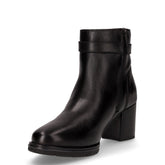 Tronchetto in pelle con zip nero | Boscaini Scarpe