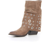 Camperos a punta con tacco taupe crosta | Boscaini Scarpe