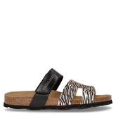 Luce ciabatta bambina in ecopelle platino nero - GRUNLAND JUNIOR | Boscaini Scarpe