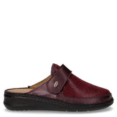 Dami ciabatta in pelle e tessuto bordò - GRUNLAND | Boscaini Scarpe