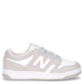 480 sneaker ragazzo in pelle grigio bianco | Boscaini Scarpe