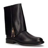 Stivaletto in ecopelle con risvolto nero | Boscaini Scarpe