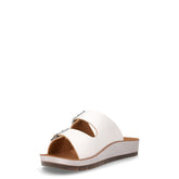 Ciabatta aperta in ecopelle bianco | Boscaini Scarpe