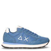 Tom Solid sneaker in tessuto e pelle avio | Boscaini Scarpe