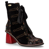 Tronchetto con zip in pelle dorian nero | Boscaini Scarpe