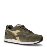 Advance sneaker in pelle scamosciata e tessuto verde rospo | Boscaini Scarpe