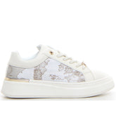 Sneaker con platform junior bianco geo safari - Sneakers Bambina | Boscaini Scarpe