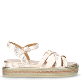 Sandalo platform in ecopelle ragazza latte bianco | Boscaini Scarpe