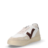 Sneaker in pelle ed ecopelle bianco marrone | Boscaini Scarpe