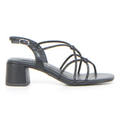 Sandalo con tacco nero - Sandali Con Tacco Donna | Boscaini Scarpe