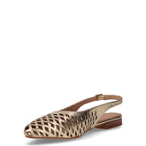 Slingback bassa in pelle oro | Boscaini Scarpe