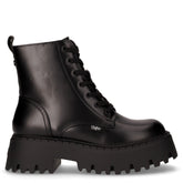 Aspen lice up anfibio con platform in ecopelle nero - BUFFALO | Boscaini Scarpe