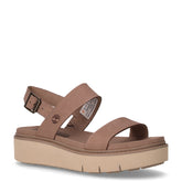 Safari Dawn sandalo in pelle con zeppa talpa | Boscaini Scarpe