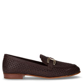 Mocassino in pelle con staffa cacao | Boscaini Scarpe