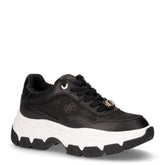 Sneaker in tessuto ed ecopelle nero - GUESS DONNA | Boscaini Scarpe