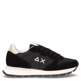 Ally Gold Silver sneaker in pelle e tessuto nero | Boscaini Scarpe