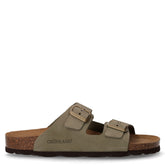 Ciabatta aperta in pelle salvia | Boscaini Scarpe