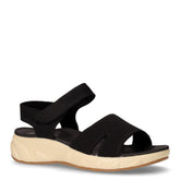 Sandalo in tessuto con strappo nero - TOO LIKE | Boscaini Scarpe