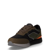 Douglas sneaker in tessuto ed ecopelle militare nero | Boscaini Scarpe