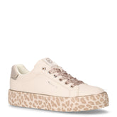 Sneaker in ecopelle con platform bianco leopardato | Boscaini Scarpe