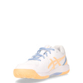 Gel-Dedicate 8 scarpa da padel in ecopelle ragazzo bianco arancione | Boscaini Scarpe