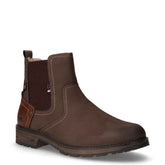 Stivaletto in ecopelle con zip mokka | Boscaini Scarpe