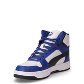 Rebound slam mid jr  sneaker in ecopelle ragazzo blu e bianco | Boscaini Scarpe