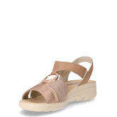 Sandalo in pelle con zeppa corda | Boscaini Scarpe
