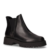 Stivaletto in pelle con suola chunky nero | Boscaini Scarpe