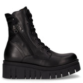 Stivaletto in pelle con zeppa nero - Stivaletti Donna | Boscaini Scarpe