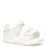 Whippy sandalo in ecopelle bambina bianco argento | Boscaini Scarpe