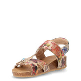 Sandalo in ecopelle beige | Boscaini Scarpe
