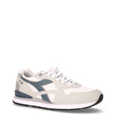 N.92 sneaker in tessuto ed ecopelle grigio temporale | Boscaini Scarpe