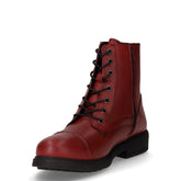 Anfibio in pelle con zip rosso | Boscaini Scarpe