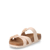 Franca Rivet Logo ciabatta vegana in tessuto uovo | Boscaini Scarpe