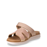 Ciabatta in ecopelle con strass platino | Boscaini Scarpe