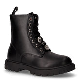 Anfibio in ecopelle con zip bambina nero | Boscaini Scarpe