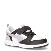 Rebound v6 Space Belle sneaker in ecopelle bambina nero bianco lilla - Scarpe Bambina | Boscaini Scarpe