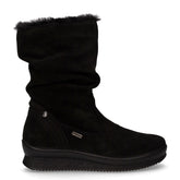 Stivale caldo in pelle nero - Stivali Donna | Boscaini Scarpe